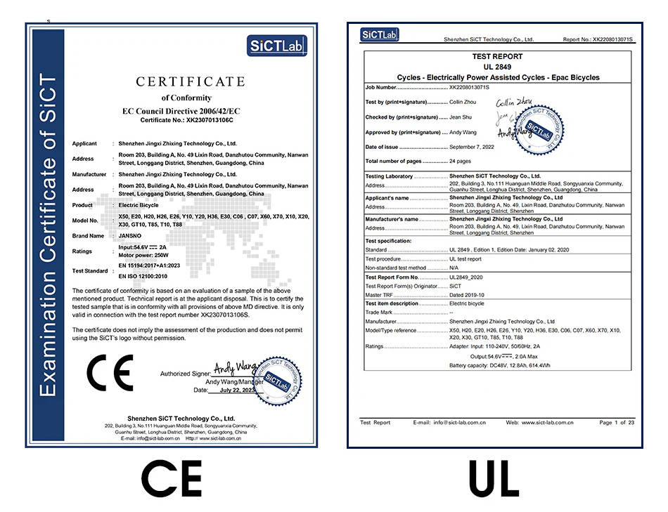 CE UL certification