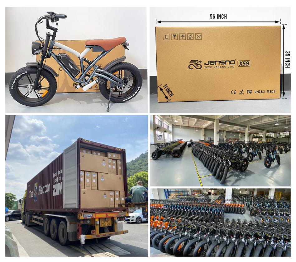 JANSNO X50 Ebike outer packaging