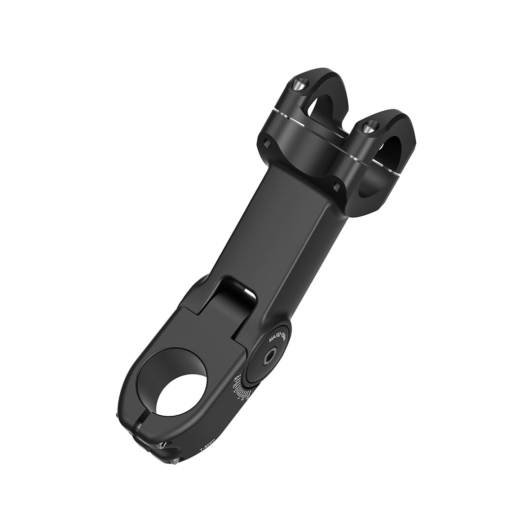 Vertical Lever Connects the Front Fork to the Handlebars